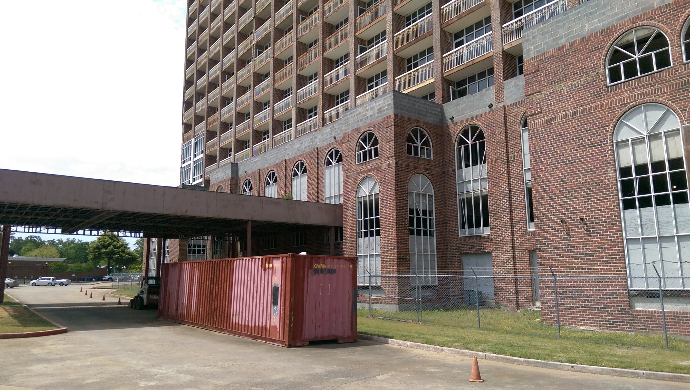 Front of the Abandoned and Incomplete Hotel at Heritage Park